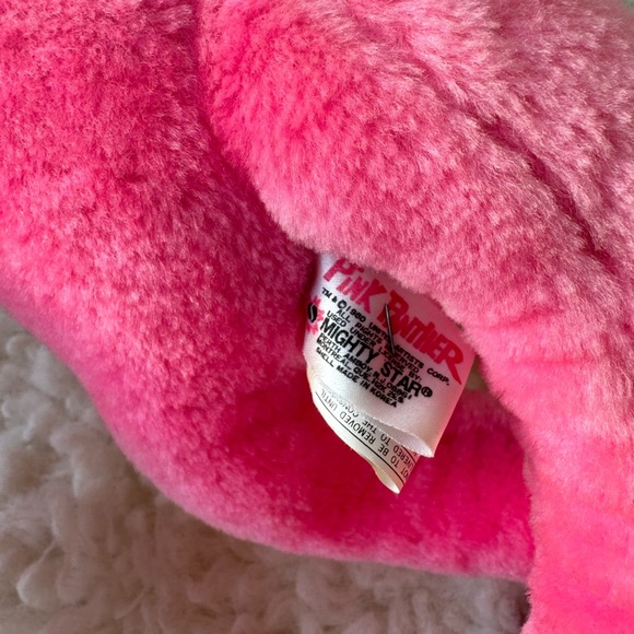 VTG 1980 Rare Huge Mighty Star Poseable Pink Panther Plush Toy - Picture 6 of 6